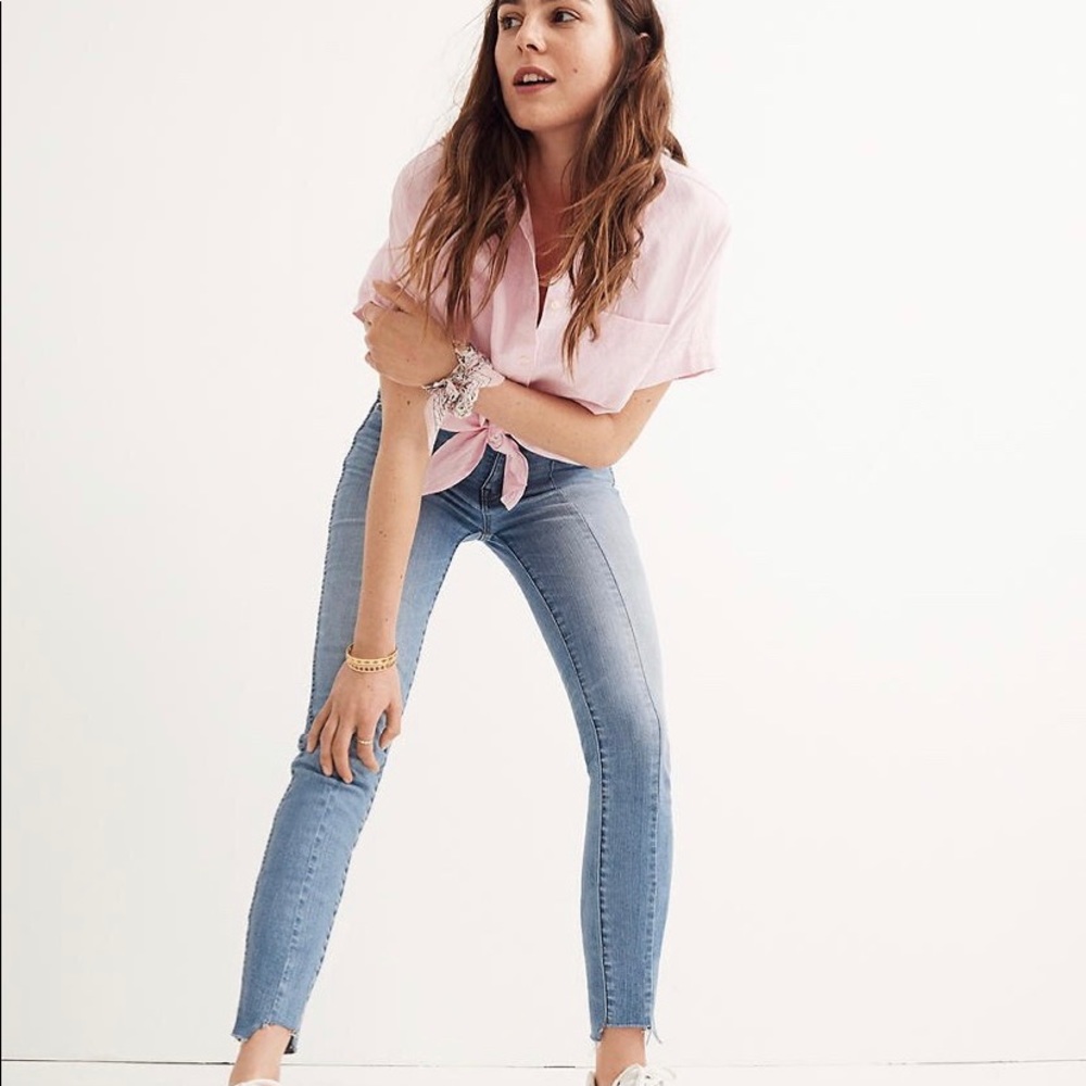 Madewell 9" High-Rise Skinny Jeans Seamed Step-Hem